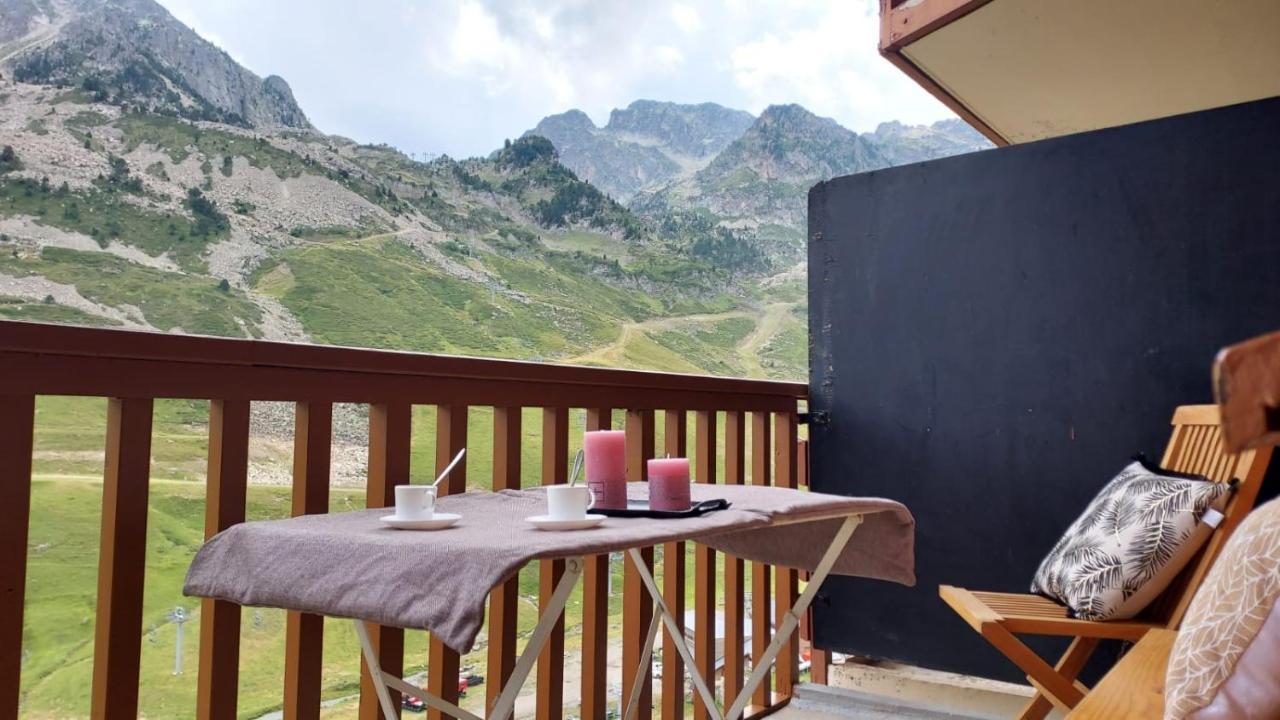 Superbe 3 Pieces Vue Panoramique Pied Des Pistes Appartement La Mongie Buitenkant foto