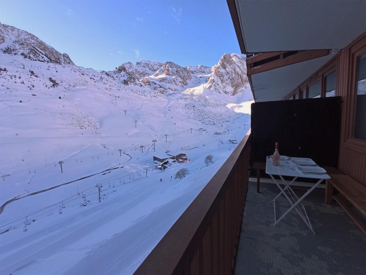 Superbe 3 Pieces Vue Panoramique Pied Des Pistes Appartement La Mongie Buitenkant foto